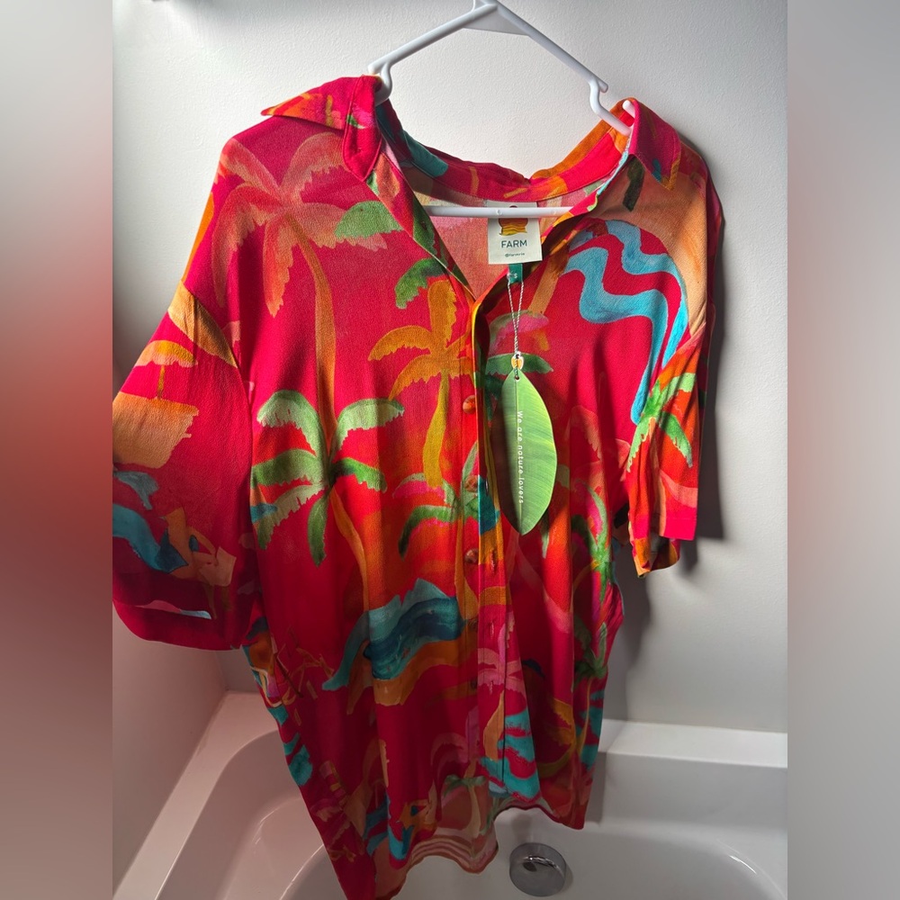 Farmrio beach cover up
(Ipanema uni shirt)
